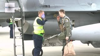 USAF F16 Pilot amp Launch 2014 [upl. by Ayotol]