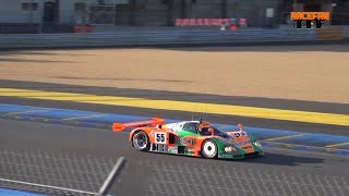 Mazda 787B pure loud Soundacceleration Le Mans Classic 2022 [upl. by Ymmit]