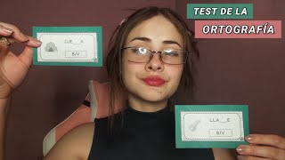 Test de ORTOGRAFÍA  ASMR CASERO [upl. by Annoled]