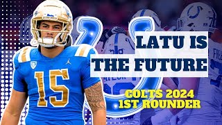 Indianapolis Colts select LAIATU LATU 15th OVERALL in 2024 NFL Draft [upl. by Housen]