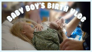 THE BIRTH OF OUR THIRD BABY BOY  birth vlog name reveal baby 3 [upl. by Mitman317]