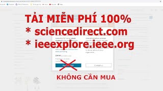 Cách tải báo khoa học từ sciencedirect và ieee  How to Download ScienceDirect Papers for Free 2021 [upl. by Mitchael]