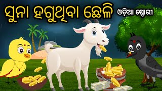 ସୁନା ହଗୁଥିବା ଛେଳି  Tiki Chadhei Odia Gapa Odia Bird Story Chadhei gappa Odia Moral story [upl. by Ymled]