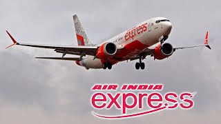 The DAZZLING looking NEW Liveried MAX 8  Boeing 737  AIR INDIA EXPRESS [upl. by Ileana350]