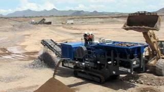 Kleemann Tracked Jaw Crusher MC 120 Z Crushing River Gravel [upl. by Paulson]