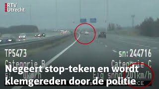 Verkeerspolitie Dronken bestuurder slingert dronken over de A27 met 175kmpu  RTV Utrecht [upl. by Ennayhc]