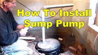 How To Install Sump Pump in Crawl Space [upl. by Jurgen]