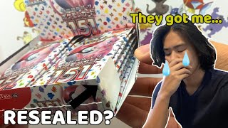 SCAMMED out of a Pokemon 151 Booster Box [upl. by Rosmarin]