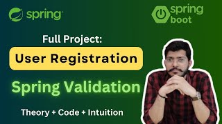 Spring Validation using User Registration Full Project  Lec21 Spring Framework Bootcamp [upl. by Arac]