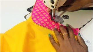 Designer Yoke Blouse Cutting amp Stitching  TAMIL [upl. by Hailahk]