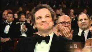 Colin Firth wins best actor 2011  ABC News [upl. by Eiramyelhsa]