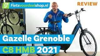 Gazelle Grenoble C8 HMB 2021  Fietsvoordeelshopnl Product Review [upl. by Eentihw348]