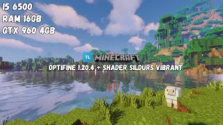 Shader Sildurs Optifine 1204 On I5 6500 Ram 16GB GTX 960 4GB  Test Game I5 6500 GTX 960 4GB 18 [upl. by Notsehc]