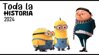 Toda la historia de Minions y Gru Actualizada con la nueva de 2024  Lalito Rams [upl. by Gorrono]