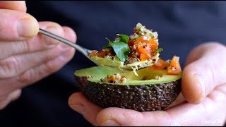 Antiinflammatorisk snack med avocado quinoa og lime [upl. by Shelia]