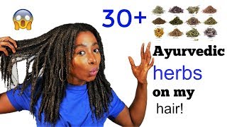 30  Ayurveda Herbs Treatment For Stronger Healthy Hair Growth  Natural Hair Length Retention [upl. by Annaxor233]