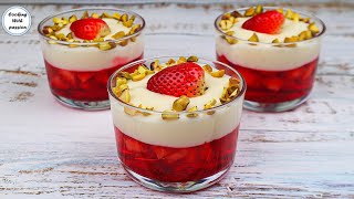 Dessert Recipe Easy Dessert NEW Recipe For Eid Dawat Jelly Custard Trifle Pudding Cold Dessert [upl. by Ahsertal]