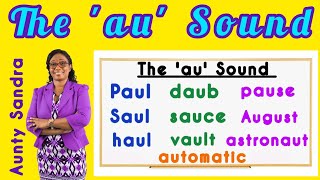 Blending the au sound  Diphthong  Phonics  Phonological Awareness  Phonemic awareness [upl. by Scever]