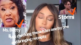 Mel checking Ms Betty on her lies and got receipts to prove it lamh melodyholt stormi receipt [upl. by Arta]