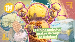 Filipino sorbetes makes its way to Belgium  Make Your Day [upl. by Rice]