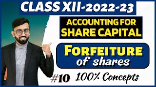 FORFEITURE of Shares Detailed Explanation  Share Capital Class 12 Accounts  CA Hardik Manchanda [upl. by Walther516]