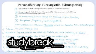 Personalführung Führungsstile Führungserfolg  Personalmanagement [upl. by Ramona847]