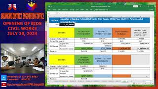 Procurement Livestream for DPWH Sarangani DEO on July 30 2024 [upl. by Artie15]