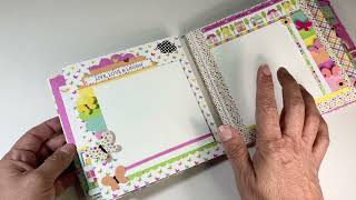 Hello Again 6x6 chipboard Mini Album [upl. by Betta]