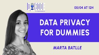 Data privacy for dummies [upl. by Attener75]