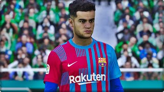 COUTINHO NO PALMEIRAS e BARCELONA NA EUROPA LEAGUE  PES 2021 Master League 41 [upl. by Thais]