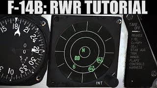 F14B Tomcat ANALR67 RWR Tutorial  DCS WORLD [upl. by Ecyrb]