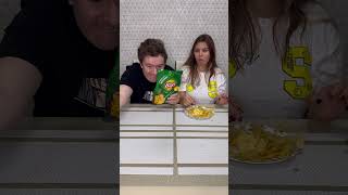 Choose your pack of chips challenge 😂 Who has more real potatoes 🤨 shorts Best video by Hmelkofm [upl. by Nylyrehc567]