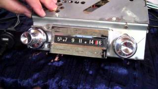 1961 chevy Impala non push button AM radio [upl. by Aicilif282]