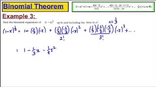 Core 4 Maths ALevel Edexcel  Binomial Theorem 2 [upl. by Nosnehpets]