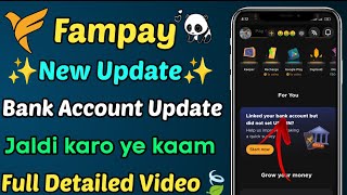 Fampay New Biggest update🔥  Fampay me bank kaise add kare  Fampay bank update 2024 [upl. by Paris]