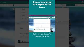 Create a word cloud with response from a MS Forms [upl. by Eedak213]