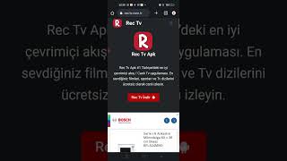 REC TV UYGULAMASI İNCELEMESİ FİLM DİZİ İZLEME PROGRAMI [upl. by Auqenehs]