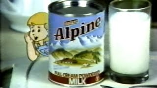 Alpine Full Cream Powdered Milk TVC 1986 [upl. by Jammal]