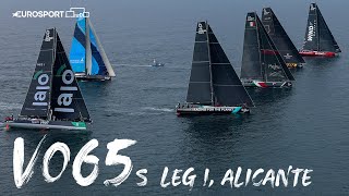 The Full Replay of VO65 Stage 1 Start  The Ocean Race  Eurosport [upl. by Malim]