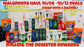 WALGREENS COUPONING HAUL 1006 1012 DEALS  MAKE 5 PURCHASES SPEND 30 EARN 20 WCR  EASY DEALS [upl. by Valerio]