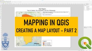 Mapping in QGIS Creating a Map Layout  Part 2 [upl. by Einaoj]