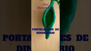 Cómo hacer un organizador portalápices para escritorio reciclando cartón DINOSAURIO shorts diy [upl. by Lovett]