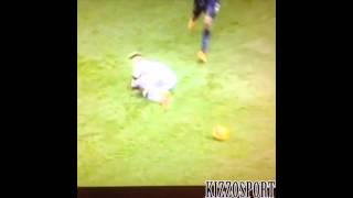 Leeds Uniteds Adryans bizarre dive and playacting vs Derby County HD [upl. by Lilith]