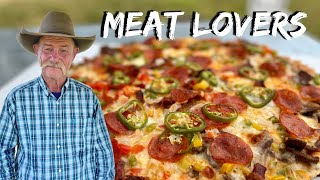 Ultimate Meat Lovers Pizza  Quick and Easy Pizza Crust [upl. by Parrish]