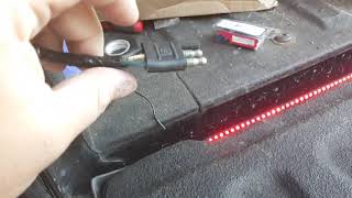 How to wire a third brake light and dome light for any truck bed canopy on a ford f150f250350450 [upl. by Glarum179]