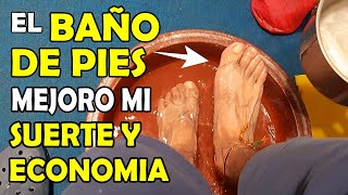 LIMPIA TU VIDA Y ENERGIA  🦶️ BAÑO DE PIES CON AGUA Y SAL  Quitar Mala Suerte Bloqueos Envidias 🕯 [upl. by Sine]