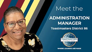 Meet the Toastmasters District 86 Administration Manager Exclusive interview with Nicole Holas DTM [upl. by Ttergram764]