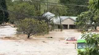 VIDEO House washed away in North Carolina during Helene flooding [upl. by Nelia]