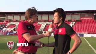 MTUTDTV English Channel  Interview Kawin Thamsatchanan goalkeeper at Muang Thong United [upl. by Mailliw]