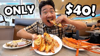 All You Can Eat LOBSTERS and CRABS at the BIGGEST BUFFET in Orange County [upl. by Hough39]